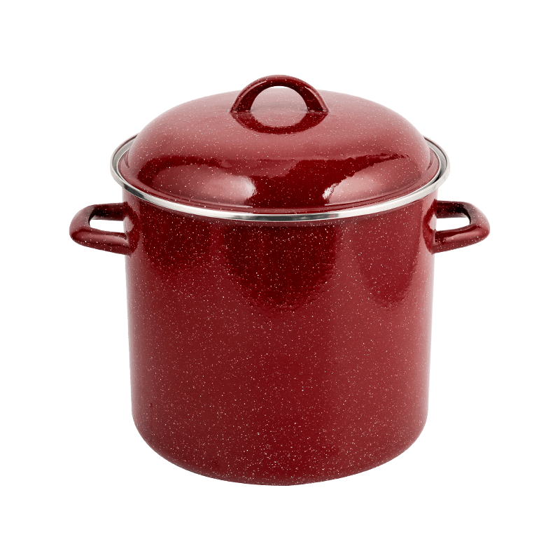 755Dエナメルダブルハンドルの背の高いバケツ