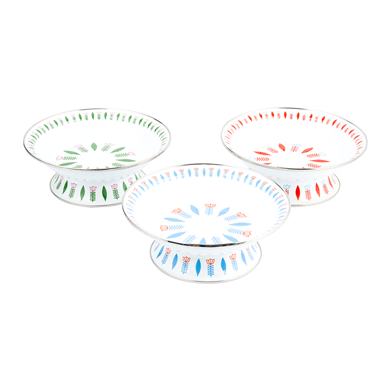 大容量のエナメル製品提供プレート