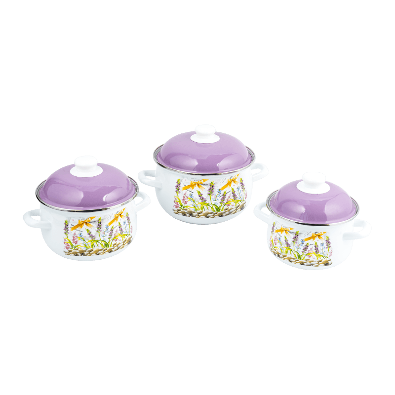 806D-5ステンレス鋼ラウンドリムストックポット煮物エナメルポット