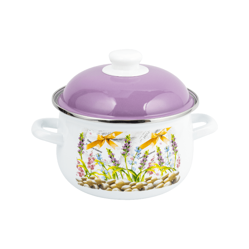 806D-5ステンレス鋼ラウンドリムストックポット煮物エナメルポット