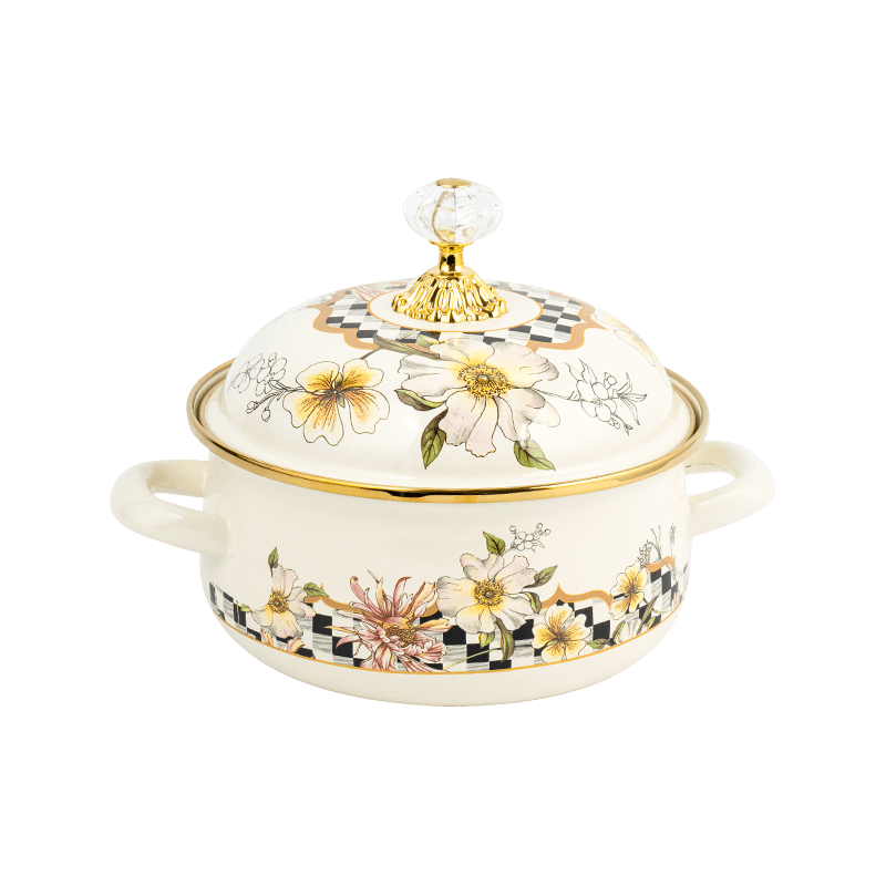 807Dダブルハンドルエナメルペルシン型のポット