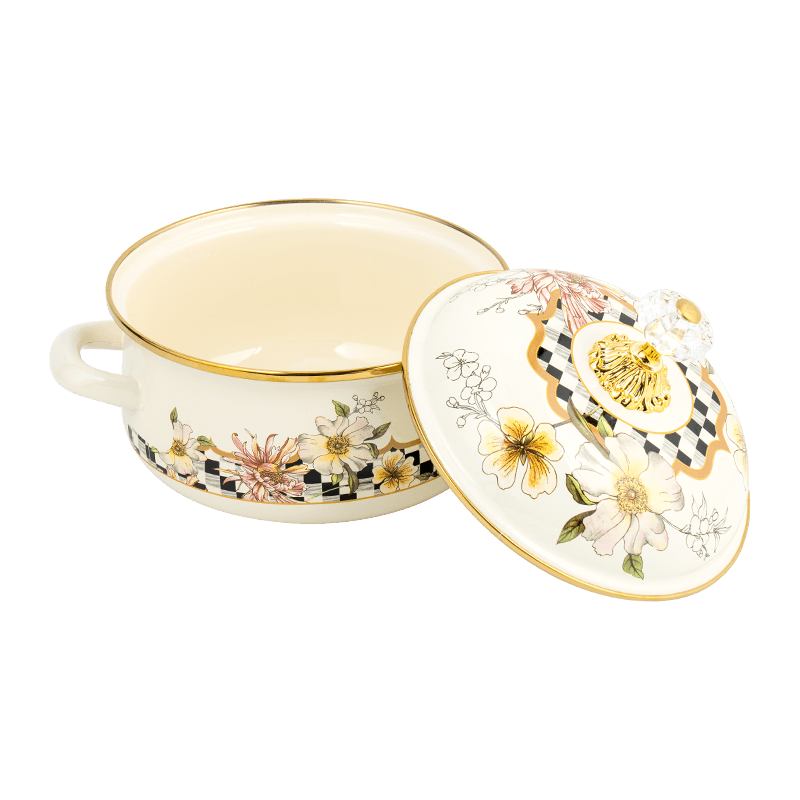 807Dダブルハンドルエナメルペルシン型のポット