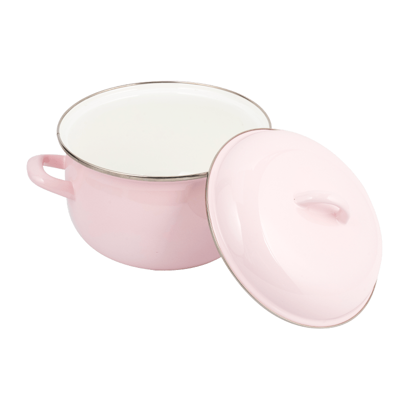 806D-5ステンレス鋼ラウンドリムストックポット煮物エナメルポット